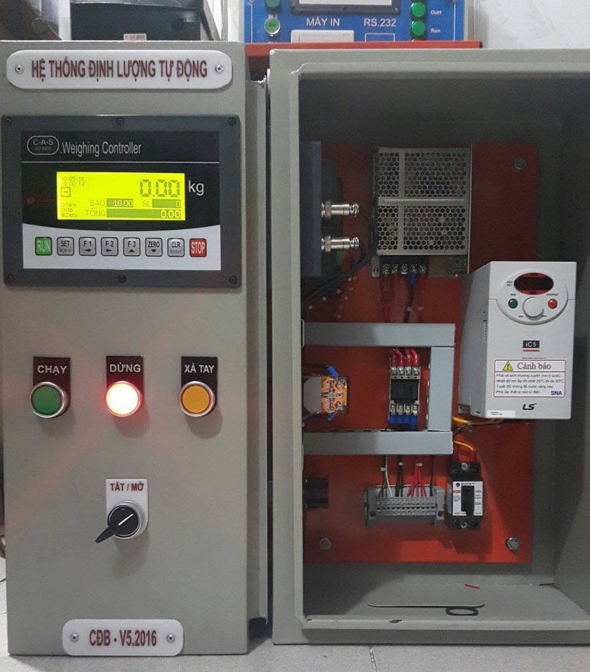 biến tần điều khiển cân định lượng