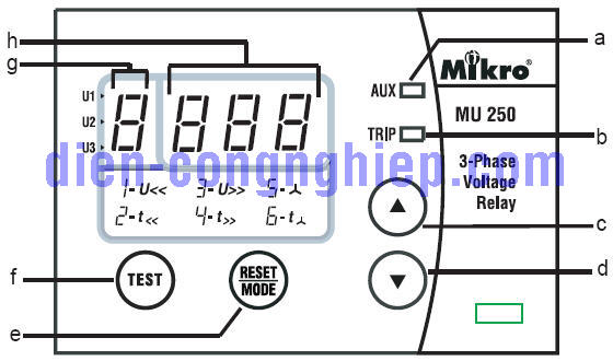 Mặt hiển thị Mikro MU250
